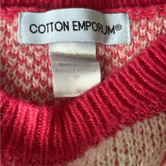Cotton Emporium Pink Bear Pattern Sweater - Picture 4 of 4